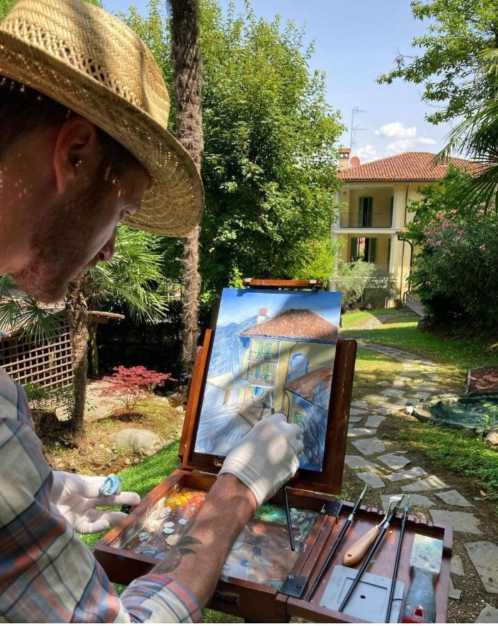 סטרסה L'Ortensia Della Villa Isabella, Camera Con Vista Lago, Balcone Sul Parco E Bagno Esclusivo All'Esterno Della Camera מראה חיצוני תמונה